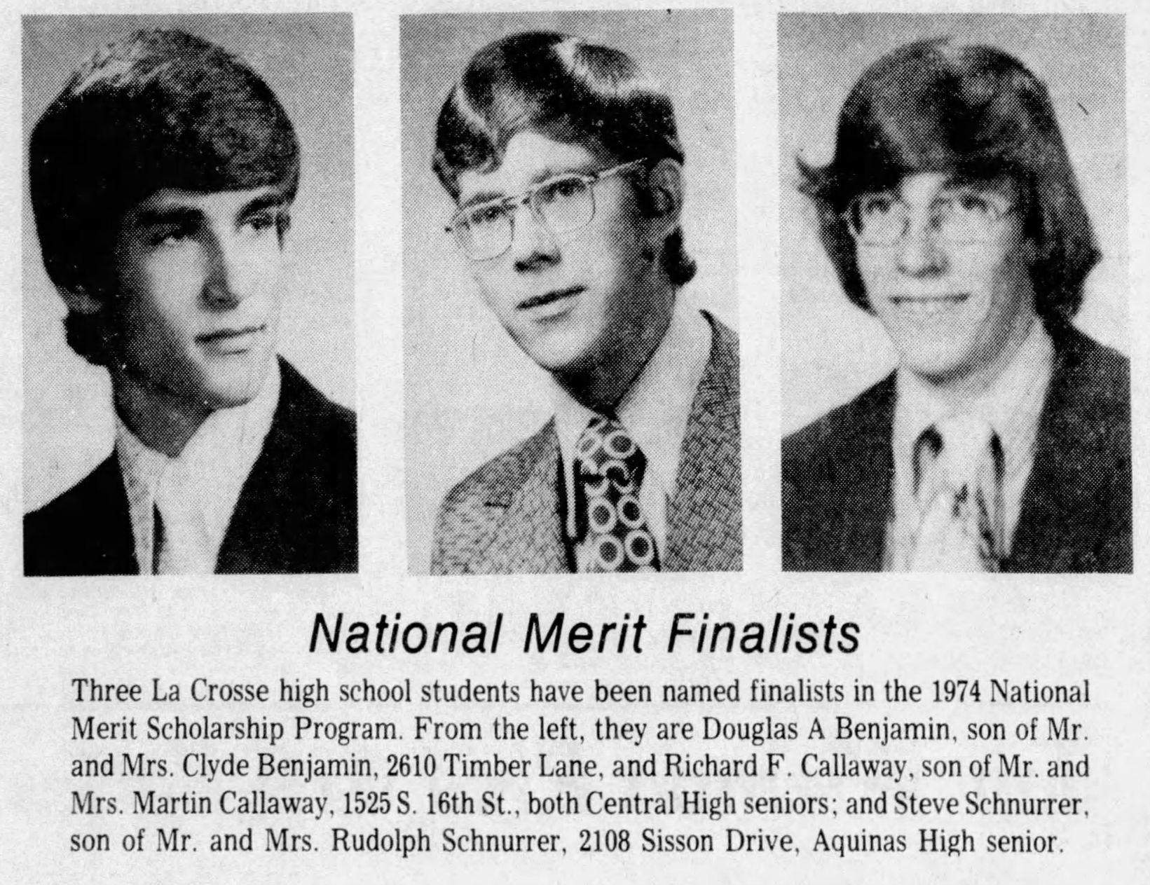 1974: National merit scholars
